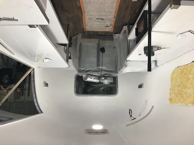 Aménagement intérieur de la cuisine de notre Airstream