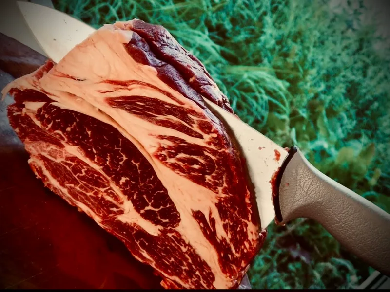 Pièce de bœuf cuisinée food truck mariage